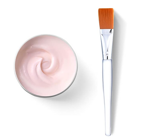 Face Mask Brush (clear and silver)